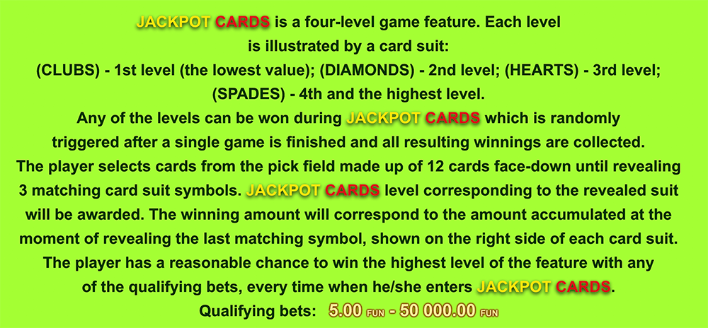 Прогрессивный джекпот Jackpot Cards Прогрессивный джекпот Jackpot Cards